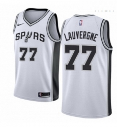 Mens Nike San Antonio Spurs 77 Joffrey Lauvergne Swingman White Home NBA Jersey Association Edition Mens Nike San Antonio Spurs 77 Joffrey Lauvergne Swingman White Home NBA Jersey Association Edition