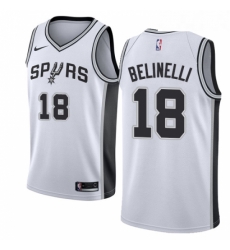 Womens Nike San Antonio Spurs 18 Marco Belinelli Swingman White NBA Jersey Association Edition Womens Nike San Antonio Spurs 18 Marco Belinelli Swingman White NBA Jersey Association Edition