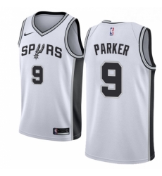 Womens Nike San Antonio Spurs 9 Tony Parker Swingman White Home NBA Jersey Association Edition Womens Nike San Antonio Spurs 9 Tony Parker Swingman White Home NBA Jersey Association Edition