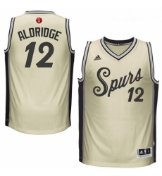 Youth Adidas San Antonio Spurs 12 LaMarcus Aldridge Swingman Cream 2015 16 Christmas Day NBA Jersey Youth Adidas San Antonio Spurs 12 LaMarcus Aldridge Swingman Cream 2015 16 Christmas Day NBA Jersey