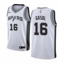Youth Nike San Antonio Spurs 16 Pau Gasol Swingman White Home NBA Jersey Association Edition Youth Nike San Antonio Spurs 16 Pau Gasol Swingman White Home NBA Jersey Association Edition