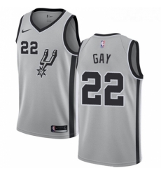 Youth Nike San Antonio Spurs 22 Rudy Gay Swingman Silver Alternate NBA Jersey Statement Edition Youth Nike San Antonio Spurs 22 Rudy Gay Swingman Silver Alternate NBA Jersey Statement Edition