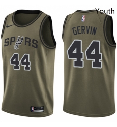 Youth Nike San Antonio Spurs 44 George Gervin Swingman Green Salute to Service NBA Jersey Youth Nike San Antonio Spurs 44 George Gervin Swingman Green Salute to Service NBA Jersey