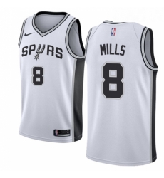 Youth Nike San Antonio Spurs 8 Patty Mills Authentic White Home NBA Jersey Association Edition Youth Nike San Antonio Spurs 8 Patty Mills Authentic White Home NBA Jersey Association Edition