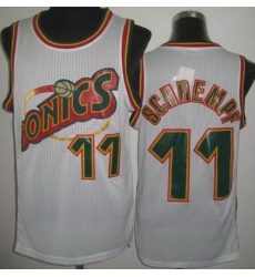 Seattle SuperSonics 11 Detlef Schrempf White Throwback Revolution 30 NBA Jerseys Seattle SuperSonics 11 Detlef Schrempf White Throwback Revolution 30 NBA Jerseys