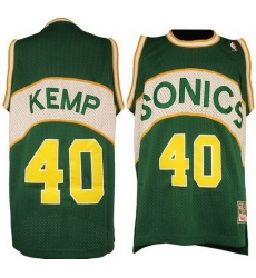 Seattle SuperSonics #40 Shawn Kemp Green Soul Swingman NBA Jersey Seattle SuperSonics #40 Shawn Kemp Green Soul Swingman NBA Jersey