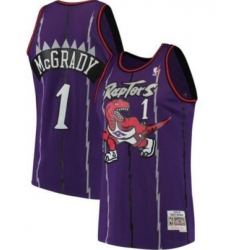 Men Raptors 1 Tracy Mcgrady purple Mitchell Ness Throwback Jersey Men Raptors 1 Tracy Mcgrady purple Mitchell Ness Throwback Jersey