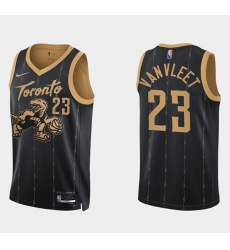 Men Toronto Raptors 23 Fred Vanvleet 2021 22 City Edition Black 75th Anniversary Swingman Stitched Basketball Jersey Men Toronto Raptors 23 Fred Vanvleet 2021 22 City Edition Black 75th Anniversary Swingman Stitched Basketball Jersey