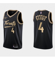 Men Toronto Raptors 4 Scottie Barnes Black City Edition Swingman Stitched Basketball Jersey Men Toronto Raptors 4 Scottie Barnes Black City Edition Swingman Stitched Basketball Jersey