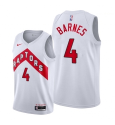 Men Toronto Raptors 4 Scottie Barnes White Jerseys Men Toronto Raptors 4 Scottie Barnes White Jerseys