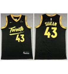 Men Toronto Raptors 43 Pascal Siakam Black 2021 City Edition Nike Swinman Men Toronto Raptors 43 Pascal Siakam Black 2021 City Edition Nike Swinman