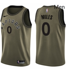 Mens Nike Toronto Raptors 0 CJ Miles Swingman Green Salute to Service NBA Jersey Mens Nike Toronto Raptors 0 CJ Miles Swingman Green Salute to Service NBA Jersey
