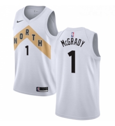 Mens Nike Toronto Raptors 1 Tracy Mcgrady Swingman White NBA Jersey City Edition Mens Nike Toronto Raptors 1 Tracy Mcgrady Swingman White NBA Jersey City Edition