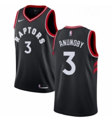 Mens Nike Toronto Raptors 3 OG Anunoby Swingman Black Alternate NBA Jersey Statement Edition Mens Nike Toronto Raptors 3 OG Anunoby Swingman Black Alternate NBA Jersey Statement Edition