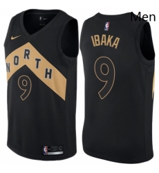 Mens Nike Toronto Raptors 9 Serge Ibaka Swingman Black NBA Jersey City Edition Mens Nike Toronto Raptors 9 Serge Ibaka Swingman Black NBA Jersey City Edition