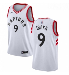 Mens Nike Toronto Raptors 9 Serge Ibaka Swingman White NBA Jersey Association Edition Mens Nike Toronto Raptors 9 Serge Ibaka Swingman White NBA Jersey Association Edition