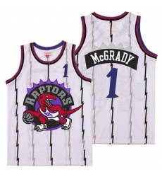 Raptors 1 Tracy McGrady White Big Logo Retro Jersey 8 Raptors 1 Tracy McGrady White Big Logo Retro Jersey 8