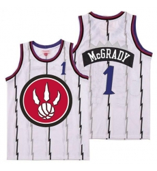 Raptors 1 Tracy McGrady White Red Big Logo Retro Jersey 4 Raptors 1 Tracy McGrady White Red Big Logo Retro Jersey 4