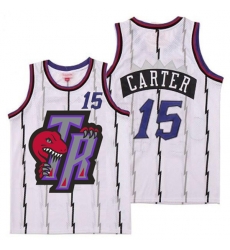 Raptors 15 Vince Carter White Big Gray TR Logo Retro Jersey 9 Raptors 15 Vince Carter White Big Gray TR Logo Retro Jersey 9