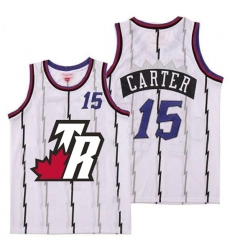 Raptors 15 Vince Carter White Big White TR Logo Retro Jersey 7 Raptors 15 Vince Carter White Big White TR Logo Retro Jersey 7