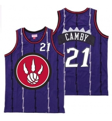 Raptors 21 Marcus Camby Purple Red Big Logo Retro Jersey Raptors 21 Marcus Camby Purple Red Big Logo Retro Jersey