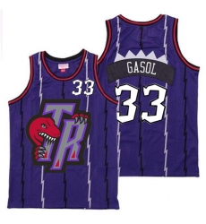 Raptors 33 Marc Gasol Purple Big Gray TR Logo Retro Jersey Raptors 33 Marc Gasol Purple Big Gray TR Logo Retro Jersey