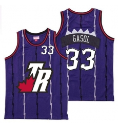 Raptors 33 Marc Gasol Purple Big White TR Logo Retro Jersey Raptors 33 Marc Gasol Purple Big White TR Logo Retro Jersey