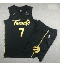 Raptors 7 Kyle Lowry Black City Edition Nike Swingman Jersey 28With Shorts 29 Raptors 7 Kyle Lowry Black City Edition Nike Swingman Jersey 28With Shorts 29