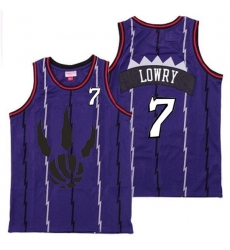 Raptors 7 Kyle Lowry Purple Throwback Jersey Raptors 7 Kyle Lowry Purple Throwback Jersey