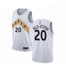 Womens Toronto Raptors 20 Rondae Hollis Jefferson Swingman White Basketball Jersey City Edition Womens Toronto Raptors 20 Rondae Hollis Jefferson Swingman White Basketball Jersey City Edition