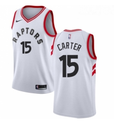 Youth Nike Toronto Raptors 15 Vince Carter Authentic White NBA Jersey Association Edition Youth Nike Toronto Raptors 15 Vince Carter Authentic White NBA Jersey Association Edition