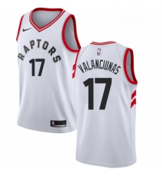 Youth Nike Toronto Raptors 17 Jonas Valanciunas Authentic White NBA Jersey Association Edition Youth Nike Toronto Raptors 17 Jonas Valanciunas Authentic White NBA Jersey Association Edition
