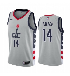 Men Nike Washington Wizards 14 Ish Smith Gray NBA Swingman 2020 21 City Edition Jersey Men Nike Washington Wizards 14 Ish Smith Gray NBA Swingman 2020 21 City Edition Jersey