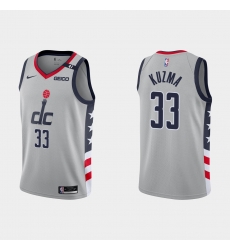 Men Nike Washington Wizards Kyle Kuzm 33 Gray Stitched NBA Jersey Men Nike Washington Wizards Kyle Kuzm 33 Gray Stitched NBA Jersey