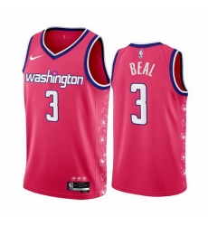 Men Washington Wizards 3 Bradley Beal 2022 23 Pink Cherry Blossom City Edition Limited Stitched Basketball Jersey Men Washington Wizards 3 Bradley Beal 2022 23 Pink Cherry Blossom City Edition Limited Stitched Basketball Jersey