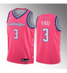 Men Washington Wizards 3 Chris Paul Pink 2023 City Edition Stitched Jersey Men Washington Wizards 3 Chris Paul Pink 2023 City Edition Stitched Jersey