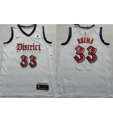 Men Washington Wizards 33 Kyle Kuzma White Stitched Jersey Men Washington Wizards 33 Kyle Kuzma White Stitched Jersey