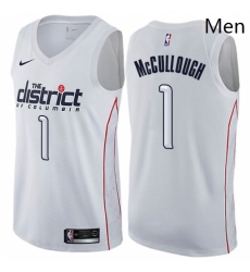 Mens Nike Washington Wizards 1 Chris McCullough Swingman White NBA Jersey City Edition Mens Nike Washington Wizards 1 Chris McCullough Swingman White NBA Jersey City Edition
