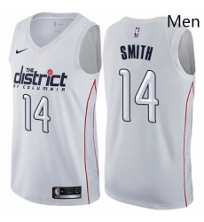 Mens Nike Washington Wizards 14 Jason Smith Authentic White NBA Jersey City Edition Mens Nike Washington Wizards 14 Jason Smith Authentic White NBA Jersey City Edition