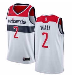 Mens Nike Washington Wizards 2 John Wall Authentic White Home NBA Jersey Association Edition Mens Nike Washington Wizards 2 John Wall Authentic White Home NBA Jersey Association Edition