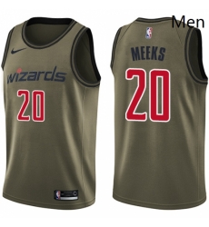 Mens Nike Washington Wizards 20 Jodie Meeks Swingman Green Salute to Service NBA Jersey Mens Nike Washington Wizards 20 Jodie Meeks Swingman Green Salute to Service NBA Jersey