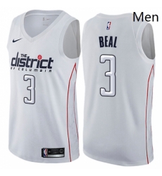 Mens Nike Washington Wizards 3 Bradley Beal Swingman White NBA Jersey City Edition Mens Nike Washington Wizards 3 Bradley Beal Swingman White NBA Jersey City Edition