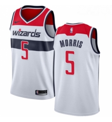 Mens Nike Washington Wizards 5 Markieff Morris Swingman White Home NBA Jersey Association Edition Mens Nike Washington Wizards 5 Markieff Morris Swingman White Home NBA Jersey Association Edition