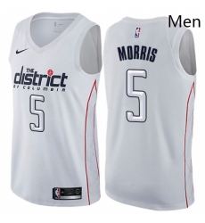 Mens Nike Washington Wizards 5 Markieff Morris Swingman White NBA Jersey City Edition Mens Nike Washington Wizards 5 Markieff Morris Swingman White NBA Jersey City Edition