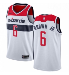 Mens Nike Washington Wizards 6 Troy Brown Jr Swingman White NBA Jersey Association Edition Mens Nike Washington Wizards 6 Troy Brown Jr Swingman White NBA Jersey Association Edition