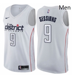 Mens Nike Washington Wizards 9 Ramon Sessions Swingman White NBA Jersey City Edition Mens Nike Washington Wizards 9 Ramon Sessions Swingman White NBA Jersey City Edition