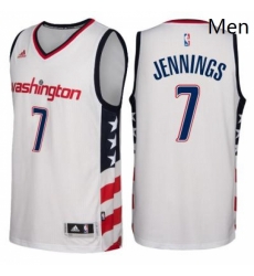 Mens Washington Wizards 7 Brandon Jennings adidas White Swingman Stars Stripes Jersey Mens Washington Wizards 7 Brandon Jennings adidas White Swingman Stars Stripes Jersey