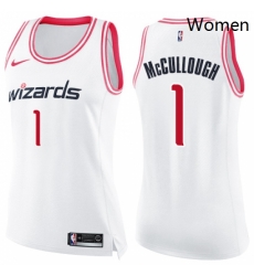 Womens Nike Washington Wizards 1 Chris McCullough Swingman WhitePink Fashion NBA Jersey Womens Nike Washington Wizards 1 Chris McCullough Swingman WhitePink Fashion NBA Jersey