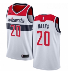 Womens Nike Washington Wizards 20 Jodie Meeks Swingman White Home NBA Jersey Association Edition Womens Nike Washington Wizards 20 Jodie Meeks Swingman White Home NBA Jersey Association Edition