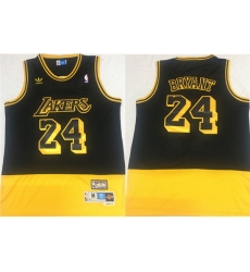 Lakers 24 Kobe Bryant Fluorescent Black Yellow Split Hardwood Classics Jersey Lakers 24 Kobe Bryant Fluorescent Black Yellow Split Hardwood Classics Jersey